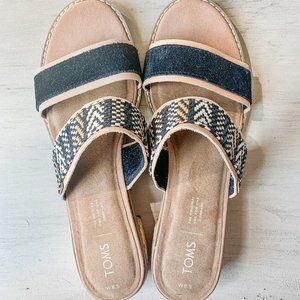 TOMS Black Multi Sandals